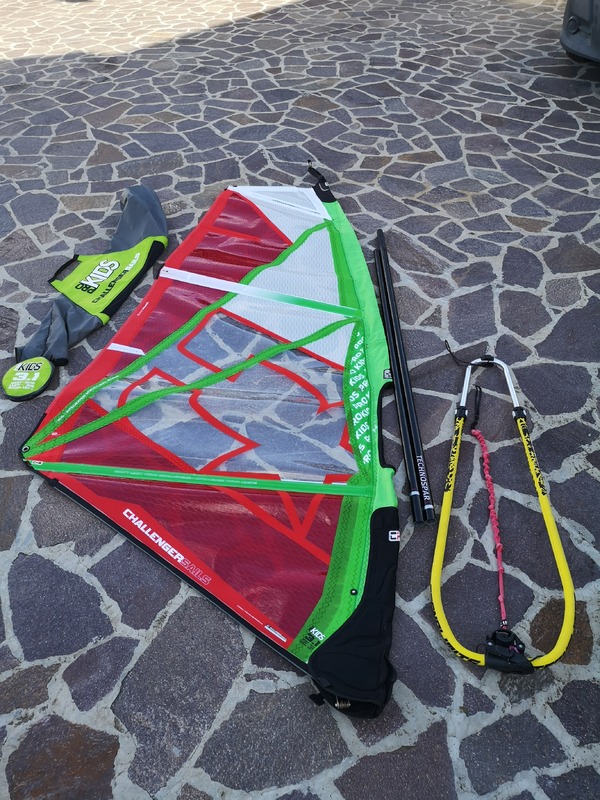 Challenger Sails - Rig 3.1 prokids completo vela albero e boma